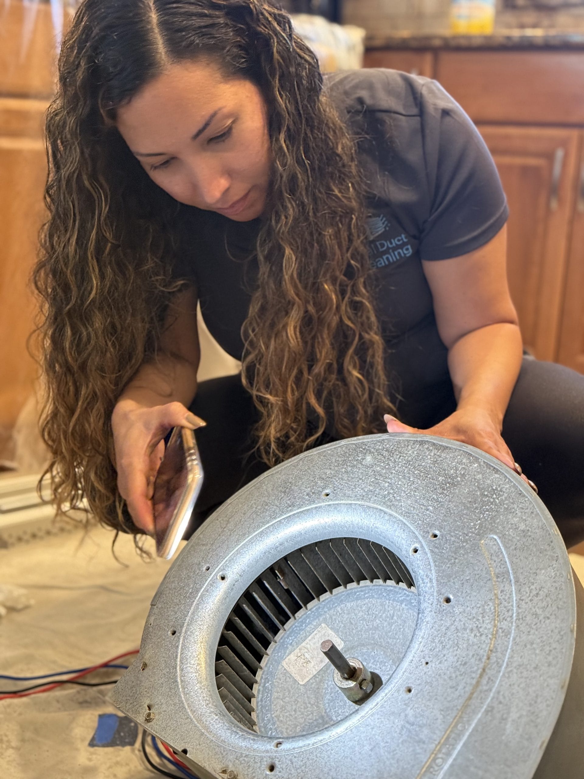 IMG_7420 Real Duct Cleaning in Florida, before and after image of dirty versus clean air ducts. Real photographs of actual results obtained with air duct cleaning by our company.